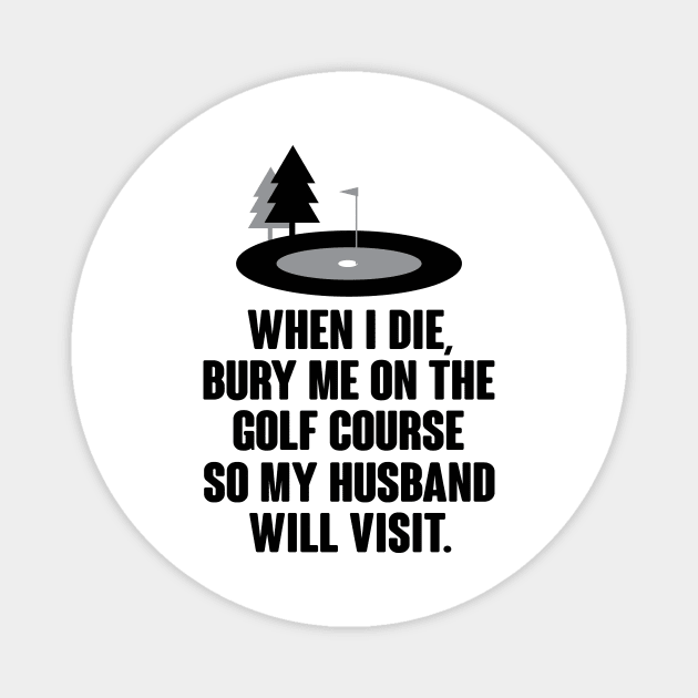 Die golf course Magnet by nektarinchen